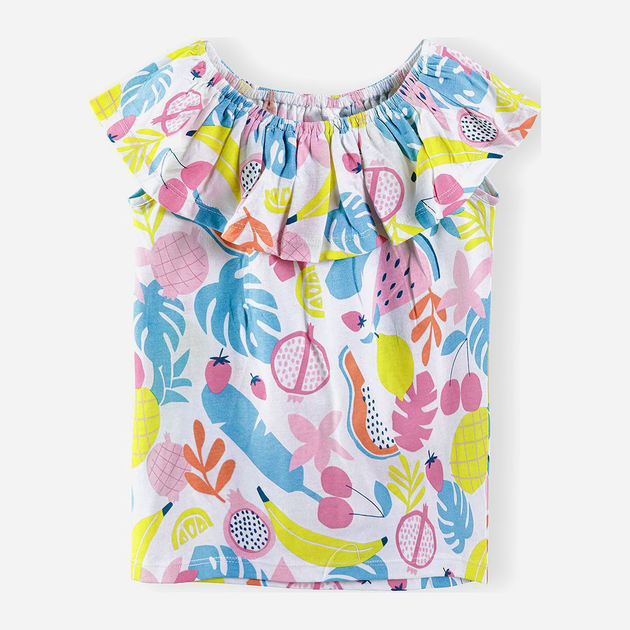 Дитяча блузка для дівчинки 5.10.15 Urban Tropics 3I4055 110 см Різнокольорова (5902361982344) - зображення 1