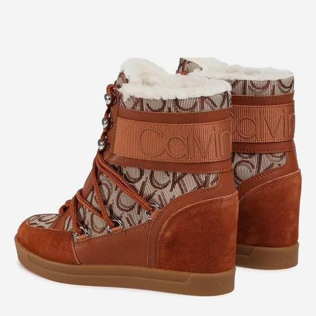 Trzewiki damskie wysokie Calvin Klein Fiorenza B4E00189-003 40 Brązowe (889680332706) - obraz 3