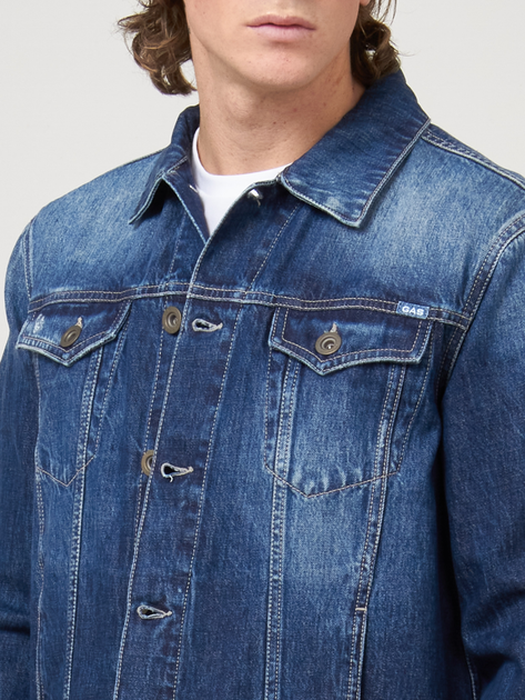 Джинсова куртка GAS 251107030658-WO74 54 Denim (8056775955313) - зображення 3