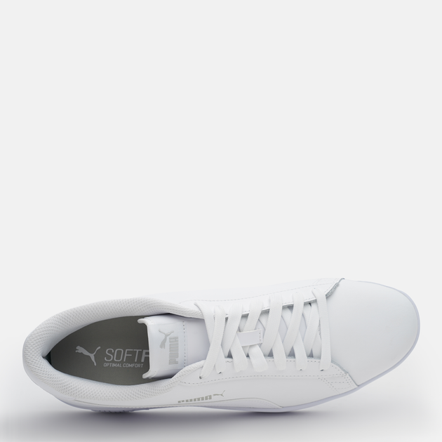 Sneakersy damskie skórzane Puma Smash v2 L 36521507 39 (6UK) 25 cm Białe (4059505054588) - obraz 5