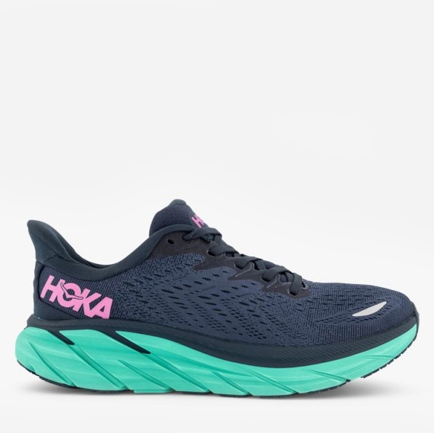 Жіночі кросівки для бігу HOKA ONE ONE Clifton 8 Wide 1121375 39 1/3 Темно-сині (194715620674) - зображення 1
