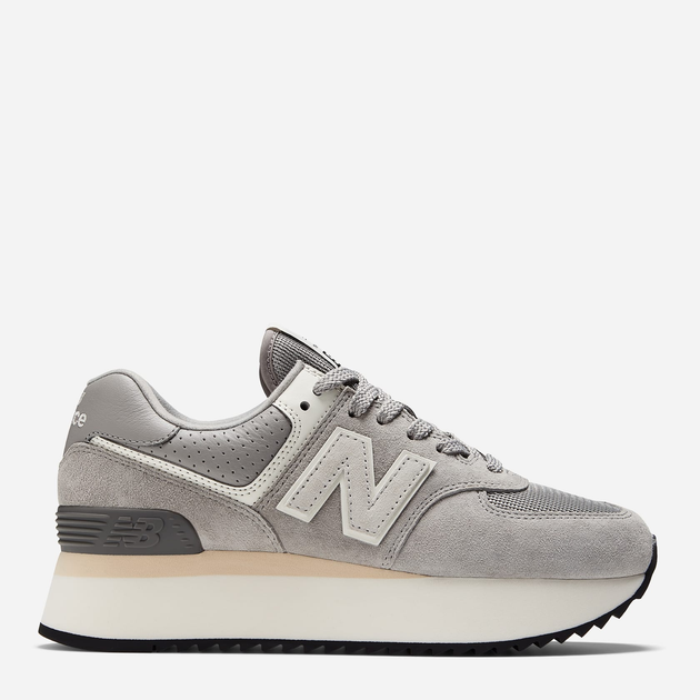 Buty sportowe damskie zamszowe na platformie do kostki New Balance 574 WL574ZBA 36 (5.5US) 22.5 cm Szare (196307184052) - obraz 1