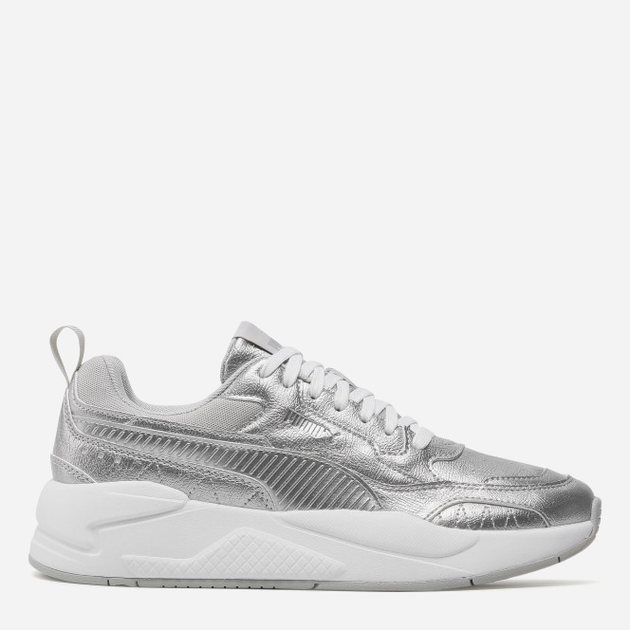 Buty sportowe damskie skórzane na platformie do kostki Puma X-Ray 2.0 Metallic 38251001 38 24 cm Srebrne (4063698525411) - obraz 1