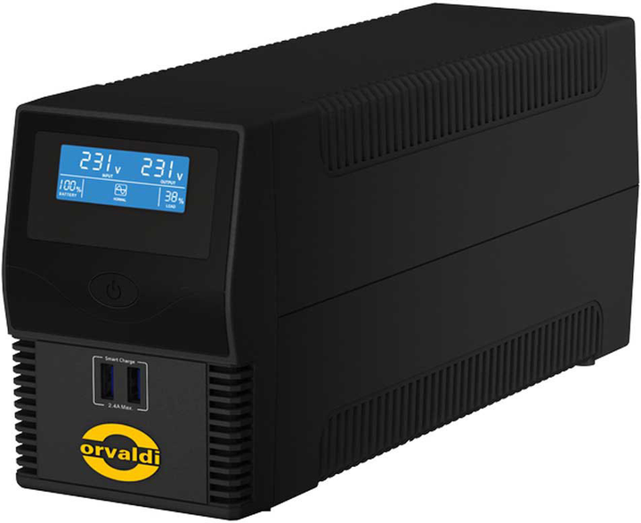 ДБЖ Orvaldi i600 LCD USB 600VA/360W ID600CH - зображення 1