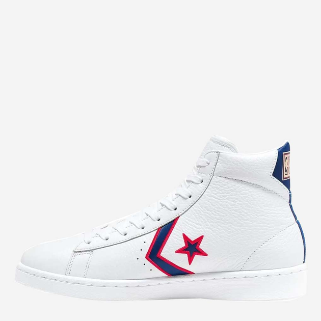 Чоловічі кеди високі Converse Pro Leather Mid 167058C 40.5 (7.5) 25.5 см White/Rush Blue (888757765515) - зображення 2