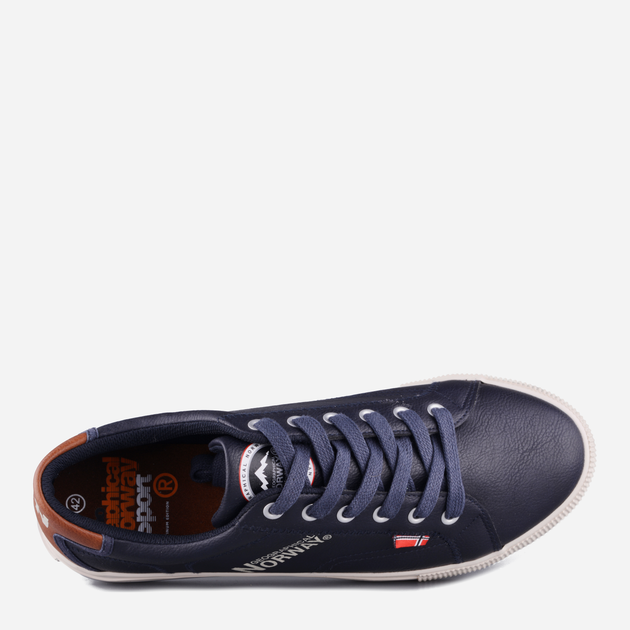 Чоловічі кеди низькі Geographical Norway GNM21101-12 40 Navy (8445377016636) - зображення 4