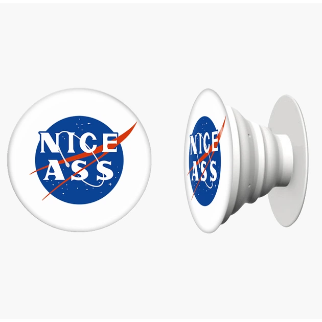 Попсокет (Popsockets) держатель для смартфона Насса (NASA) (8754-2017-WT) Белый - Фото 4 Попсокет (Popsockets) держатель для смартфона Насса (NASA) (8754-2017-WT) Белый - изображение 4