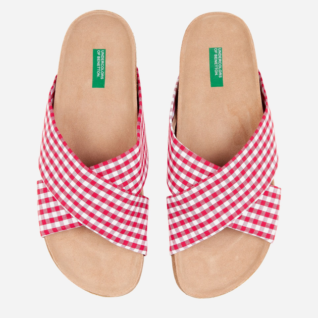 Kapcie domowe damskie z odkrytymi palcami United Colors of Benetton 8G5ME3079-901 36 Czerwone (8002704771264) - obraz 2