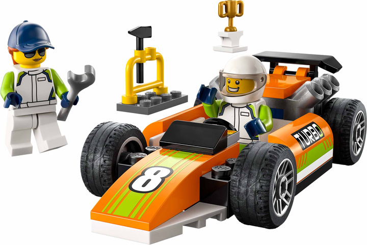 Zestaw klocków Lego City Samochód wyścigowy 46 elementów (60322) - obraz 2