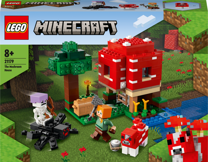 Zestaw klocków LEGO Minecraft Dom w grzybie 272 elementy (21179) - obraz 1
