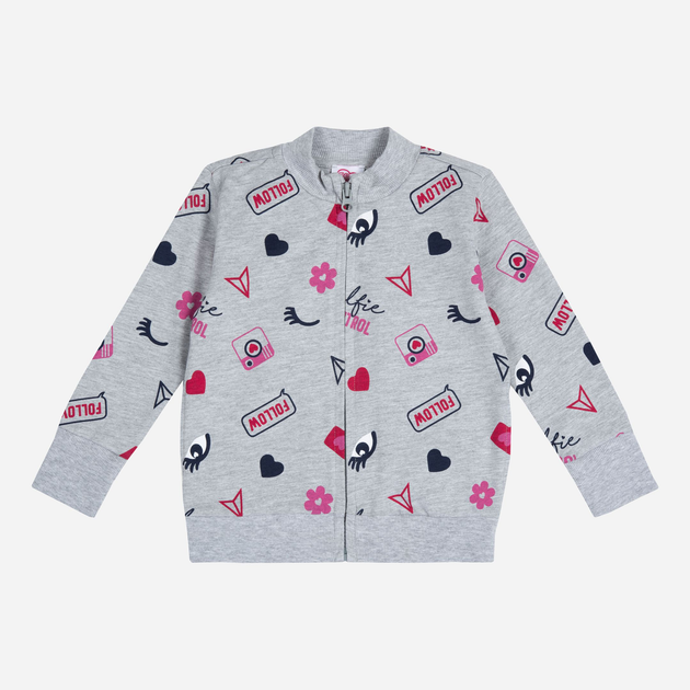 Кофта Chicco 090.09356-096 92 см Grey Printed (8054707655782) - зображення 1