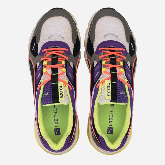 Buty sportowe męskie z siatką na platformie do kostki Puma LqdCell Extol Archive.Vio 37344201 40 25.5 cm Biały/Czarny (4062452994975) - obraz 9