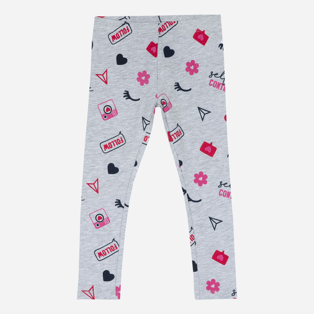 Legginsy Chicco 090.25865-096 92 cm Szary Nadruk (8054707658066) - obraz 1