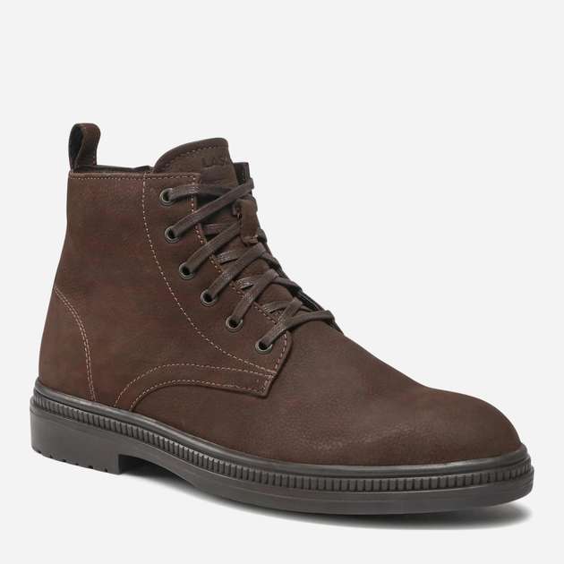 Botki męskie skórzane sznurowane Lasocki MB-MARTON-05 45 27.9 cm Ciemnobrązowe (5904862042947) - obraz 2