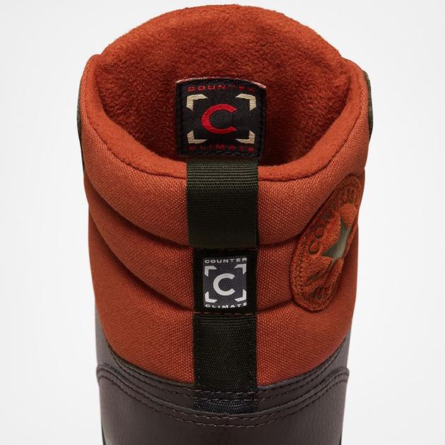Męskie trampki za kostkę Converse Chuck Taylor All Star Berkshire Boot A00721C 45 (11) 29 cm czarne/bordowe (194433802185) - obraz 9