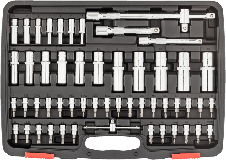 Большой набор головок 1/2"+3/8"+ 1/4" 172 предмета - Vigor V2461 - Фото 3 Большой набор головок 1/2"+3/8"+ 1/4" 172 предмета - Vigor V2461 - изображение 3