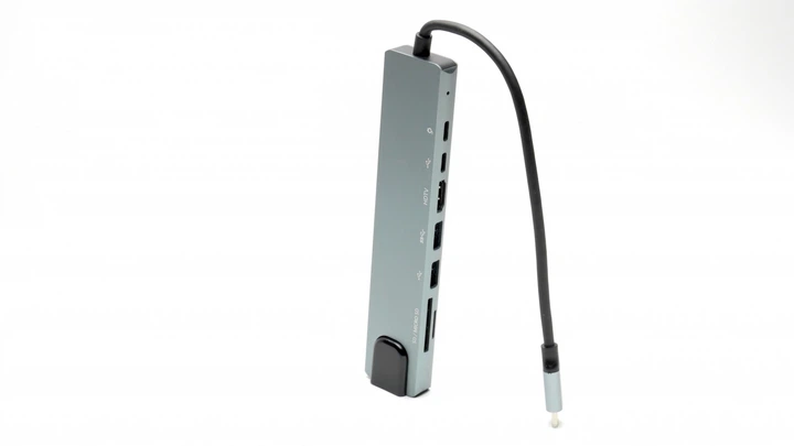 USB Хаб для макбука, телефона DP Type C 4k HDMI + PD + USB C + 2 USB 3.0/3.1 + DS/TF + RJ45 LAN - изображение 2