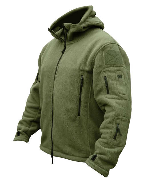 Фліс тактичний KOMBAT UK Recon Hoodie, оливковий, M - зображення 2