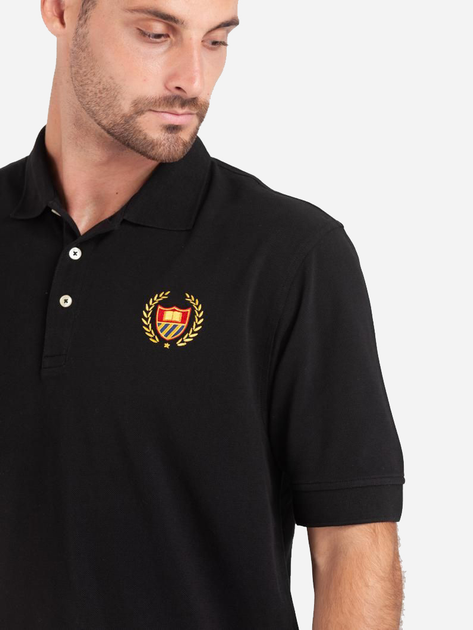 Koszulka polo męska Bel-Air Athletics 30BELM707R216252-99 2XL Czarna (8056353009148) - obraz 3