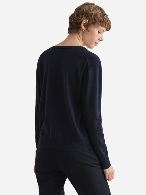 Пуловер жіночий GANT Light Cotton V Neck 4801516 S Синій (7325705657544) - зображення 2