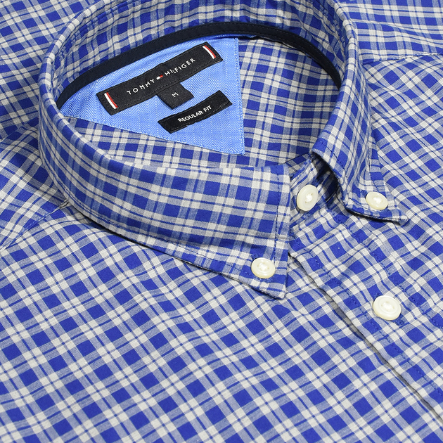 Tommy Hilfiger Basic Check Shirt MW0MW12159 XXL Sodalit Niebieski (8719859480100) - obraz 7