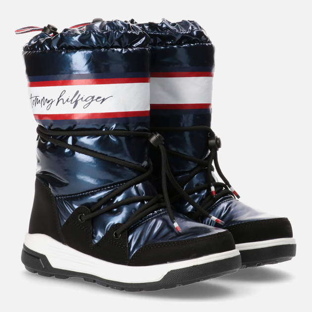 Śniegowce dziewczęce Tommy Hilfiger T3A6-32436-1485800- 29 Niebieskie (8052578027592) - obraz 2