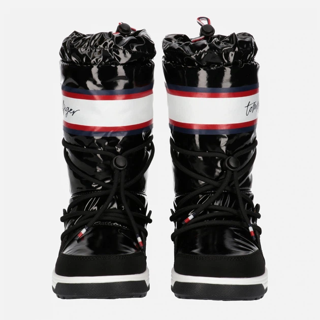 Śniegowce dziewczęce Tommy Hilfiger T3A6-32436-1485999- 36 Czarne (8052578028063) - obraz 4