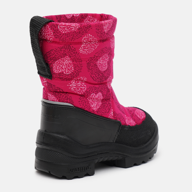 Дитячі зимові чоботи-дутики для дівчинки Kuoma Putkivarsi wool 1303-3753 24 15.4 см Темно-червоні з бордовим і рожевим (6410901445246) - зображення 4