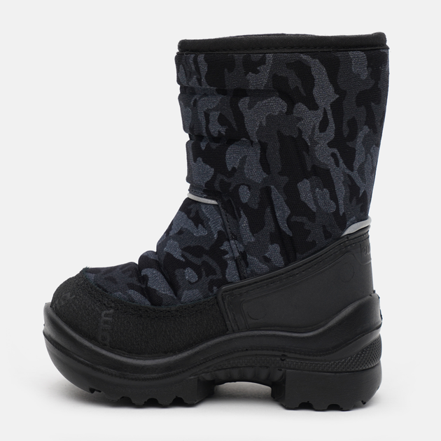 Дитячі зимові чоботи-дутики для хлопчика Kuoma Tarravarsi wool 1311-0337 23 14.8 см Чорні з сірим (6410901418233) - зображення 3