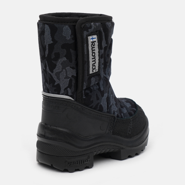 Дитячі зимові чоботи-дутики для хлопчика Kuoma Tarravarsi wool 1311-0337 23 14.8 см Чорні з сірим (6410901418233) - зображення 4