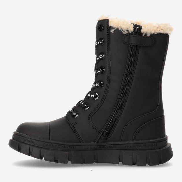 Підліткові чоботи для дівчинки Tommy Hilfiger T3A5-32426-1442999- 38 Чорні (8052578024881) - зображення 3