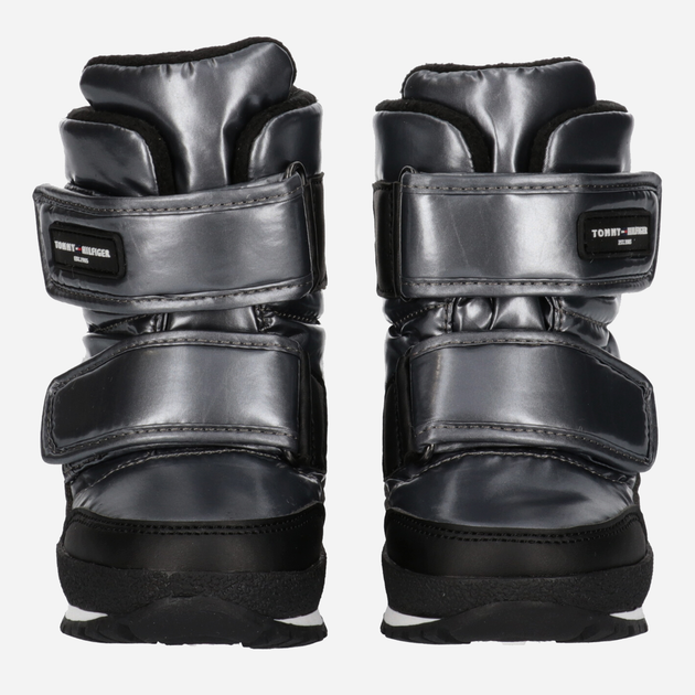 Śniegowce dziewczęce Tommy Hilfiger T3A5-32434-1485918- 40 Ciemno srebrne (8052578025505) - obraz 4