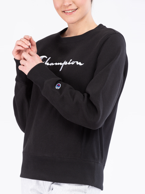 Світшот жіночий Champion 112188-KK001 S Чорний (8056426484506) - зображення 3