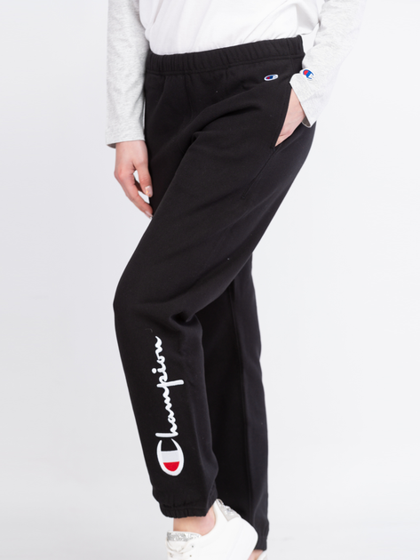 Spodnie dresowe damskie Champion 111578-KK001 XS Czarne (8056426113062) - obraz 3