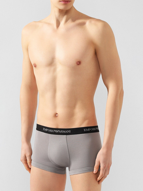 Bokserki Emporio Armani CC717-111210 S 2 szt Szare/Granatowe (8033921434533) - obraz 10