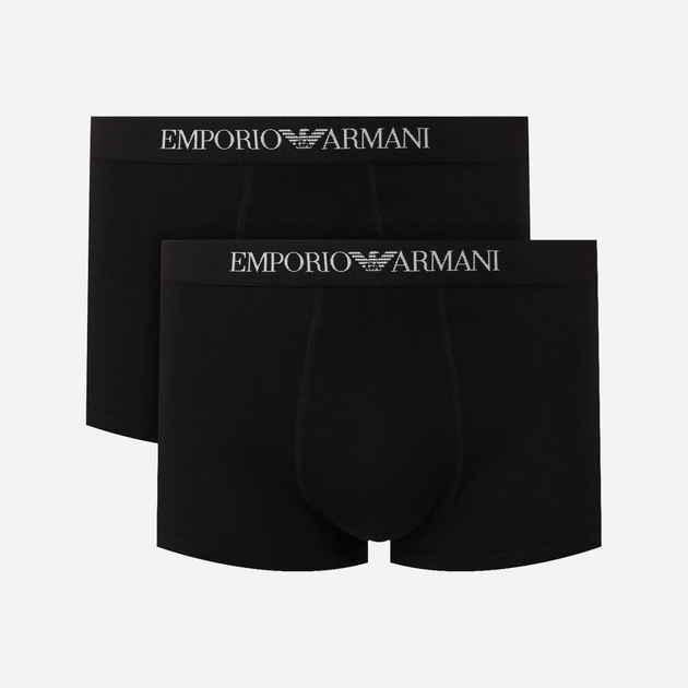 Труси-шорти Emporio Armani CC722-111613 XL 2 шт. Чорні (8053320294446) - зображення 1