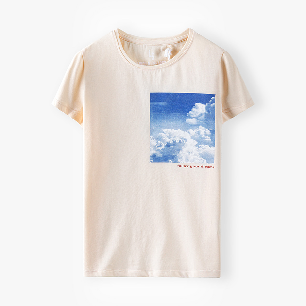 T-shirt 5.10.15 4I4110 146 cm Beżowy (5901463213387) - obraz 1