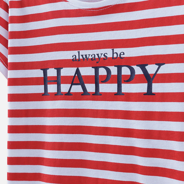 T-shirt dziecięcy dla dziewczynki 5.10.15 Mix And Match 3I4033 110 cm Biały/Czerwony (5902361959209) - obraz 3