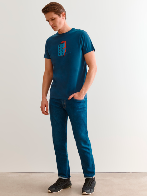 T-shirt męski Tatuum Mikin 5 T2204.655B-624 XXL Niebieski (5900380987302) - obraz 3