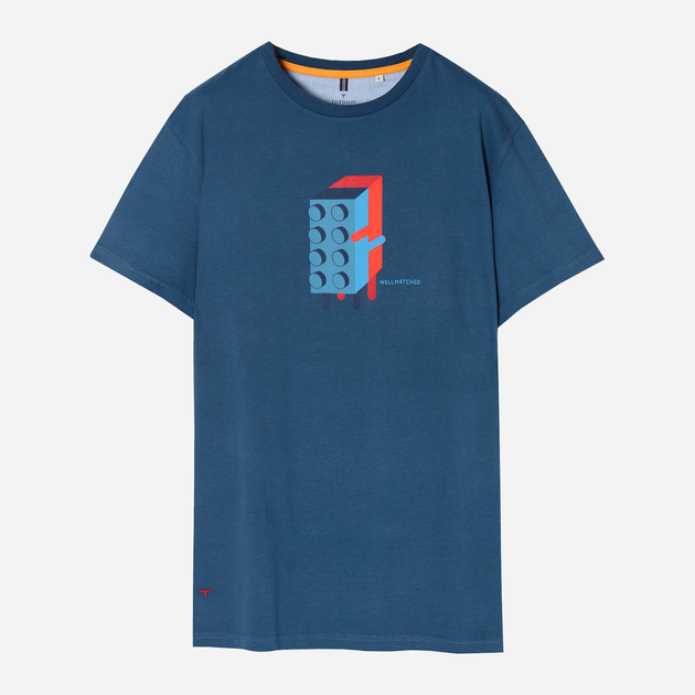 T-shirt męski Tatuum Mikin 5 T2204.655B-624 XXL Niebieski (5900380987302) - obraz 5