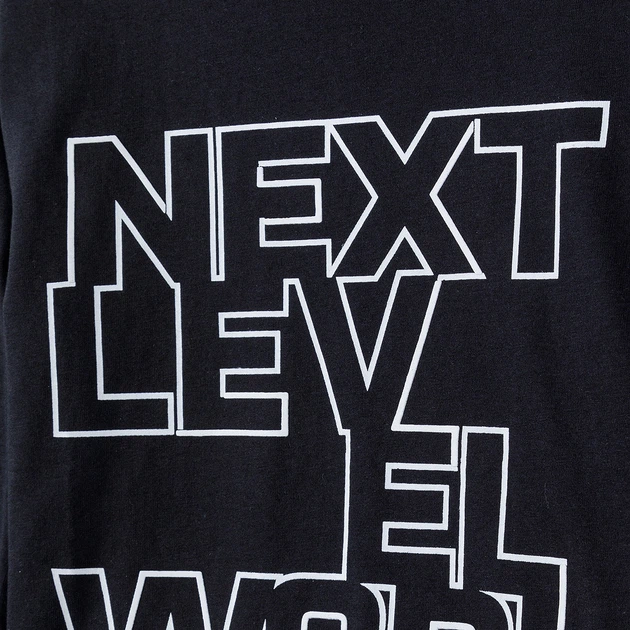 Футболка з довгим рукавом 5.10.15 Real Is Imagine 2H4108 140 см Чорна (5901463206600) - зображення 3