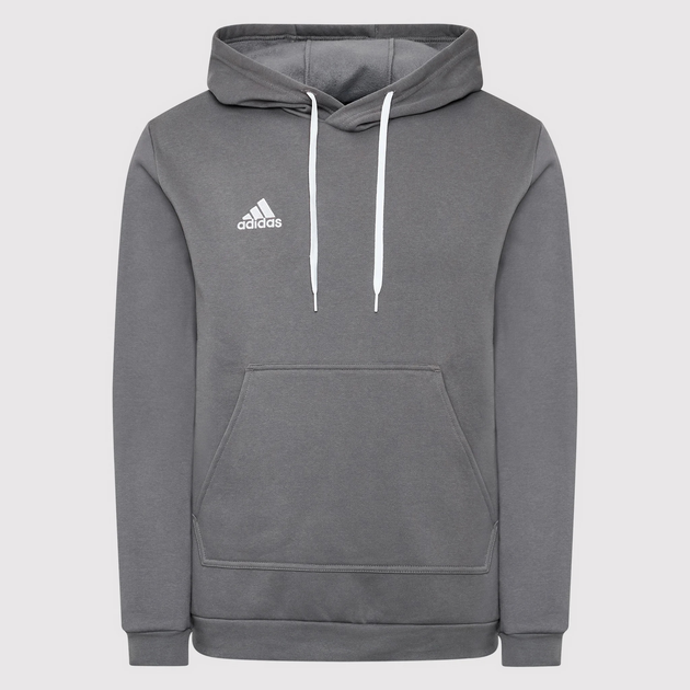 Bluza męska z kapturem kangurka Adidas Entrada 22 Hoody HB0578 XL Szara (4065418937627) - obraz 4