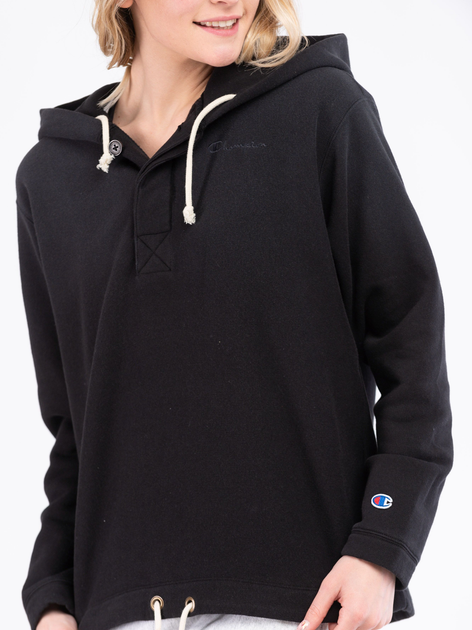 Bluza damska z kapturem elegancka Champion 113367-KK001 XS Czarna (8053305306973) - obraz 3