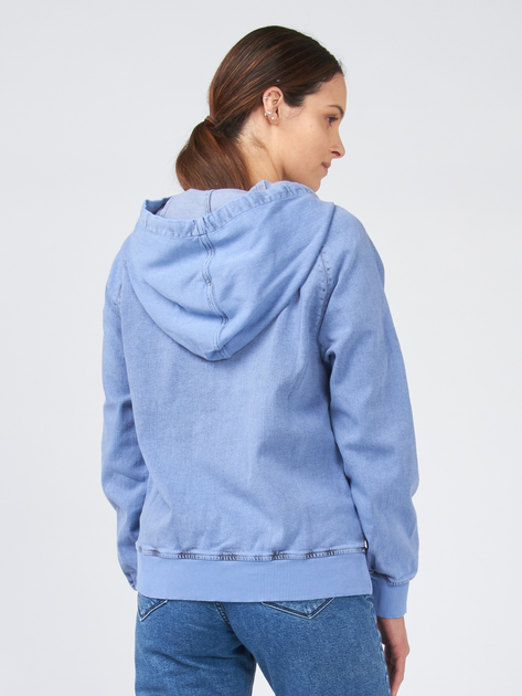 Bluza damska z kapturem kangurka Karl Lagerfeld KLWJ0027RK02004W3-818 M Niebieska (9000005057574) - obraz 2