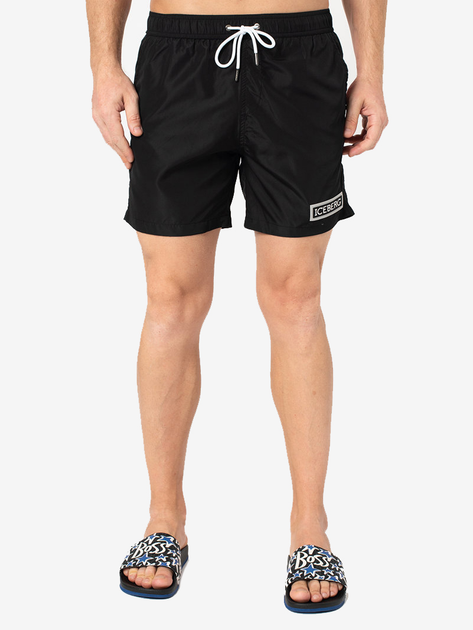 Шорти для купання Iceberg Medium Boardshort ICE1MBM02 M Black (8051884146065) - зображення 1