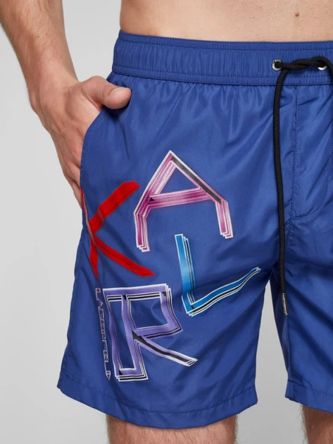 Szorty plażowe Karl Lagerfeld KL21MBM04 2XL Granatowe (8052283337313) - obraz 2
