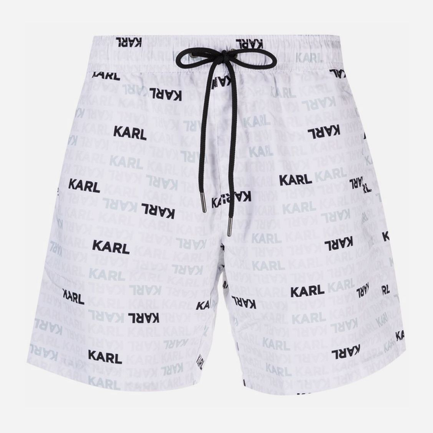 Szorty plażowe Karl Lagerfeld KL21MBM06 L White (8052283337993) - obraz 1