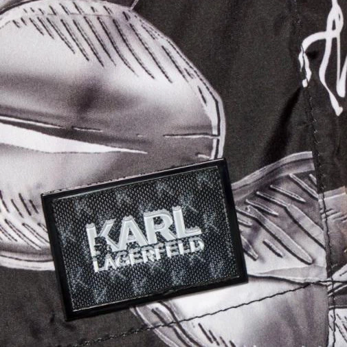Szorty plażowe Karl Lagerfeld KL21MBM10 2XL Czarne (8052283338266) - obraz 2