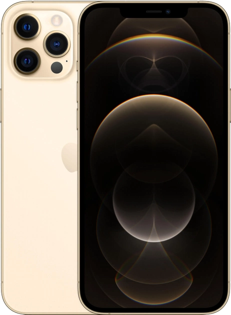 Мобільний телефон Apple iPhone 12 Pro Max 128 GB Gold Офіційна гарантія - зображення 1