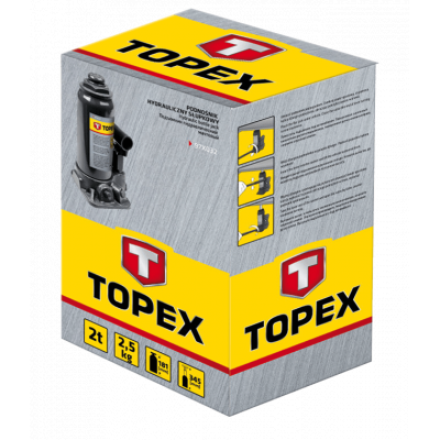 Домкрат Topex гидравлический 3 т, 195-370 мм (97X033) - изображение 2